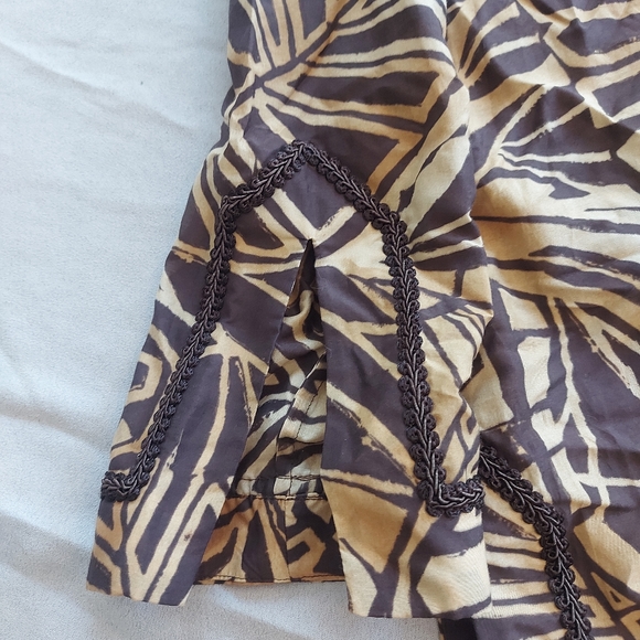 Jones New York Signature Silk Blouse/Top Boho Tunic, Small - Picture 4 of 9